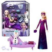 Lėlė Elza ir Olafas su lova ir aksesuarais, Frozen, HLX27