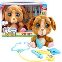 Interaktyvus verkiantis šuniukas su veterinaro rinkiniu „Cry Pets”, Emotion Pets