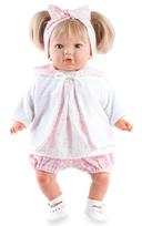 Marina & Pau lėlė kūdikis Alina Vichy su rožiniais šortukais ir baltu švarkeliu, 45 cm