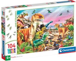 Dėlionė „Dinozaurai“ 104 detalių, Clementoni