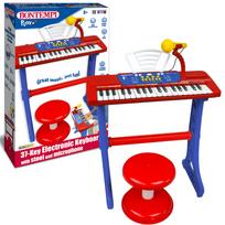 Elektroninis pianinas vaikams su stovu, kėdute ir pianinu, 37 klavišų, 40 cm, Bontempi