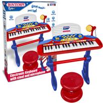 Elektroninis pianinas vaikams su stovu ir kėdute, 37 klavišų, 53 cm, Bontempi