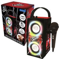 Belaidė Bluetooth kolonėlė vaikams su mikrofonu, šviesos efektais ir karaoke funkcija „The Voice”