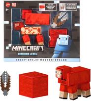 Minecraft figūrėlė „Diamond Level Sheep“ su 3 priedais, 14 cm, JCV22