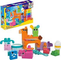 Mega Bloks kaladėlių rinkinys su muzikiniais instrumentais „Muzikinė ūkio grupė“, HPB46