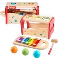 Fisher-Price medinis metalofonas su kamuoliukais ir plaktuku, HXT88
