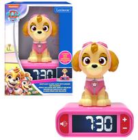Vaikiškas laikrodis žadintuvas su 3D Stella figūrėle, naktine lempute ir garso efektais „Paw Patrol”