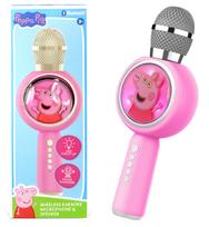 Karaoke mikrofonas vaikams su LED šviesomis „Peppa Pig”