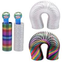 Žaislas spyruoklė metalinio efekto, 15 cm