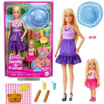 Barbie lėlė su sesute Chesea ir aksesuarais „Piknikas”, JBF43