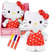 Hello Kitty pliušinis spalvinamas žaislas, raudonas, 25 cm