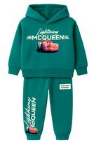 Komplektas berniukui su džemperiu ir kelnėmis „Cars: Lightning McQueen”, žalias