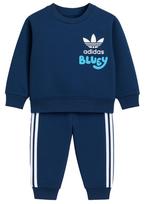 Komplektas berniukui su džemperiu ir kelnėmis „Adidas: Bluey”, tamsiai mėlynas