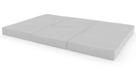 Sulankstomas gimnastikos čiužinys SANRO 150x100x10 cm pilkas (3 dalių), -