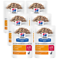 HILL'S PD Prescription Diet Feline c/d Urinary Stress Vištiena 6x85g paketėlis