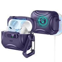 ESR Cyber ​​FlickLock MagSafe dėklas skirtas Apple AirPods Pro 3 – violetinės spalvos