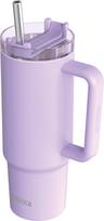 Quokka Terminis puodelis su šiaudeliu Quokka Stream, 950 ml, violetinis
