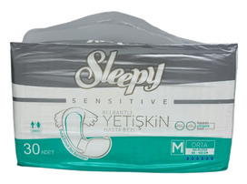 SLEEPY Sensitive Adult Jumbo M sauskelnės, 30 vnt.