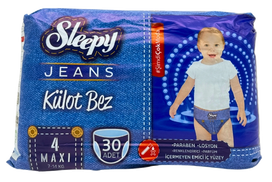 SLEEPY Jeans Pants Maxi Nr.4 sauskelnės, 30 vnt.