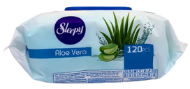 SLEEPY Aloe Vera drėgnos servetėlės, 120 vnt.