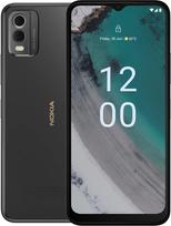 "Nokia C32" 6,5 colių išmanusis telefonas su 3 dienų baterija, 50/8 MP kameromis, IP52 sertifikatu, 3/64GB atminties, šoniniu pirštų atspaudų jutikliu ir veido aptikimo funkcija, "Android 13" - pilkas