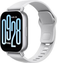 "Xiaomi Redmi Watch 5 Active" 2 colių LCD ekranas, 3 mikrofonai ir garsiakalbiai, iki 18 dienų veikimo laikas, daugiau nei 140 sporto režimų, sidabrinės spalvos