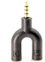 PROtastic Audio Splitter 3,5 mm garso jungties adapteris su ausinėmis ir mikrofonu, skirtas "iPhone", "iPad", "iPod