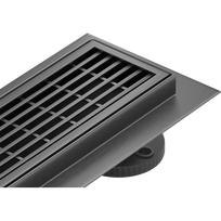 Mexen Flat 360° M33 linijinis grindų drenažas pasukamas 90 cm, gun gray šlifuotas - 1E33090-40