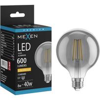 Mexen Vintis LED siūlelių lemputė E27, G95, 8W, Šilta - 2200K, 600 lm, dūminė - L157-E27-0822-70
