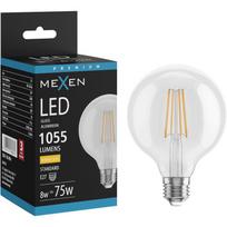 Mexen Vintis LED siūlelio lemputė E27, G95, 8W, Šilta - 2700K, 1055 lm, skaidri - L157-E27-0827-00