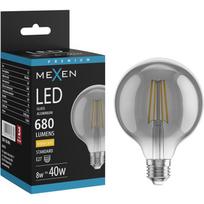 Mexen Vintis Filamentinė LED lemputė E27, G95, 8W, Šilta - 2700K, 680 lm, dūmų spalvos - L157-E27-0827-70