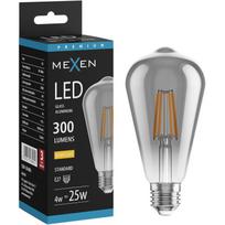 Mexen Vintis LED filamento lemputė E27, ST64, 4W, Šilta - 2700K, 300 lm, dūminė - L152-E27-0427-70
