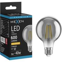 Mexen Vintis LED kaitinimo siūlelio lemputė E27, G80, 8W, Šilta - 2200K, 600 lm, dūminė - L155-E27-0822-70
