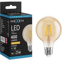 Mexen Vintis LED gijų lemputė E27, G80, 4W, Šilta - 2700K, 400 lm, gintarinė - L155-E27-0427-50