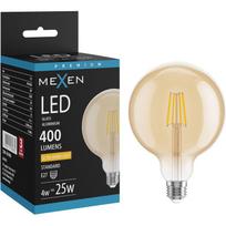 Mexen Vintis LED filamentinė lemputė E27, G125, 4W, Šilta - 2200K, 400 lm, gintarinė - L158-E27-0422-50