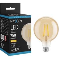 Mexen Vintis LED siūlų lemputė E27, G125, 8W, Šilta - 2700K, 750 lm, gintaro - L158-E27-0827-50