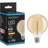 Mexen Vintis LED kaitinimo spiralė lemputė E27, G95, 8W, Šilta - 2200K, 600 lm, gintarinė - L167-E27-0822-50