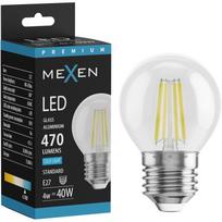 Mexen Vintis LED siūlo lemputė E27, G45, 4W, Šalta - 6500K, 470 lm, skaidri - L156-E27-0465-00