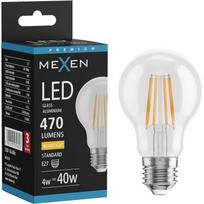 Mexen Vintis LED gijų lemputė E27, A60, 4W, Šilta - 2700K, 470 lm, skaidri - L150-E27-0427-00