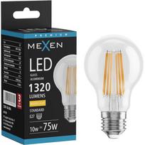 Mexen Vintis LED gijų lemputė E27, A60, 10W, šilta - 2700K, 1320 lm, skaidri - L150-E27-1027-00