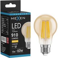 Mexen Vintis LED gijų lemputė E27, A60, 10W, Šilta - 2700K, 910 lm, gintarinė - L150-E27-1027-50