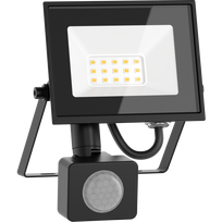 Mexen Luxpro LED prožektorius su judesio davikliu, 10W, Šaltas - 6500K, 900 lm, juodas - L235-010-65-70
