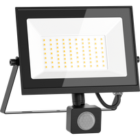 Mexen Luxpro LED prožektorius su judesio jutikliu, 50W, Šaltas - 6500K, 4500 lm, juodas - L235-050-65-70
