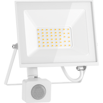Mexen Luxpro+ LED prožektorius su judesio jutikliu, 30W, Neutralus - 4000K, 3300 lm, baltas - L236-030-40-20