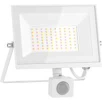 Mexen Luxpro+ LED prožektorius su judesio jutikliu, 50W, Neutralus - 4000K, 5500 lm, baltas - L236-050-40-20
