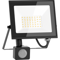 Mexen Luxpro+ LED prožektorius su judesio jutikliu, 30W, Šaltas - 6500K, 3300 lm, juodas - L236-030-65-70