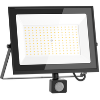 Mexen Luxpro+ LED prožektorius su judesio davikliu, 100W, Šalta - 6500K, 11000 lm, juoda - L236-070-65-70 - L236-100-65-70