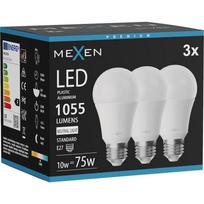 Mexen Nova 3x LED lemputė E27, A60, 10W, Neutrali - 4000K, 1055 lm - L100-E27-1040-01x03