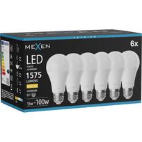 Mexen Nova 6x LED lemputė E27, A60, 15W, Šilta - 3000K, 1575 lm - L100-E27-1530-01x06