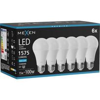 Mexen Nova 6x LED lemputė E27, A60, 15W, Šalta - 6500K, 1575 lm - L100-E27-1565-01x06